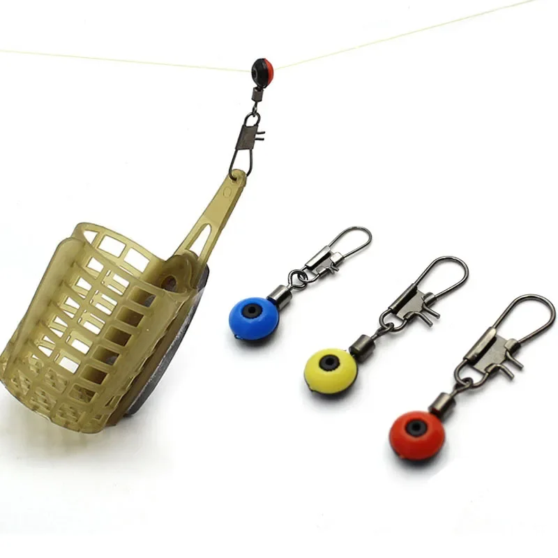 25pcs Carp Fishing Accessories Swivel Stop Beads Anti-tangle Sleeve Stops for Running Lead Feeder Rigs Tackle Material