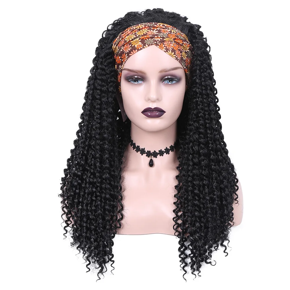 SQRDGQ Synthetic Hair Headband Wigs for Women Curly Wig Female Natural Women\'s Headband Wig Woman Wigs on Clearance Sale