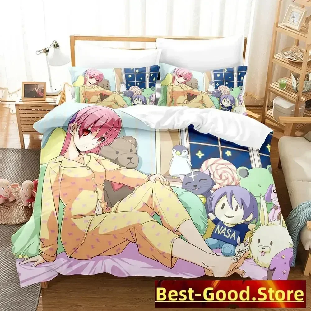 

2023 Anime Fly Me to the Moon Printed Bed Set Duvet Cover Pillowcase Bedding Set Linen Sheet Quilt Cover Full Queen King Size