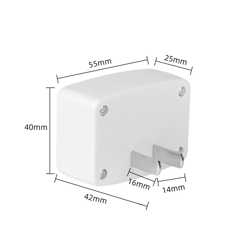 DM55-1 Digital Voltage Meter Voltmeter AC220V/50Hz AC110V/60Hz US Plug LCD Display Voltage Wall Flat Measuring Socket Monitor