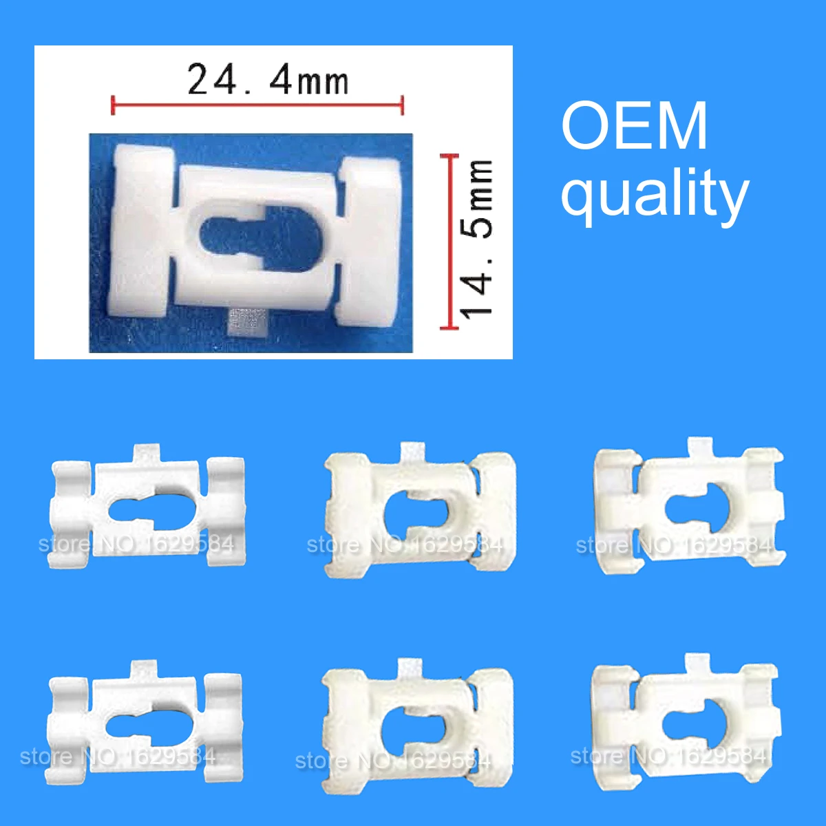 10/100/500x OEM Nylon Quarter Belt Reveal Moulding Retainers Fasteners Trim Clips For GM Vinyl  15633873 20175051