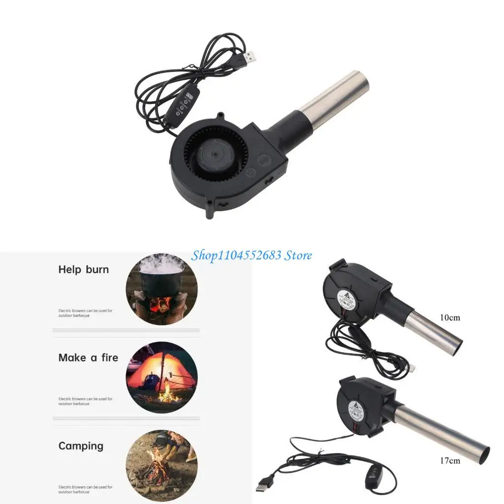 

Y6GD 5V USB -заглушка круглой головки воздуходувка высокого воздуха Управление скоростью скорости на открытом воздухе.