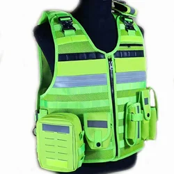 Tactical Outdoor Vest Inner Yellow Breathable Comfortable Reflective Quick-release