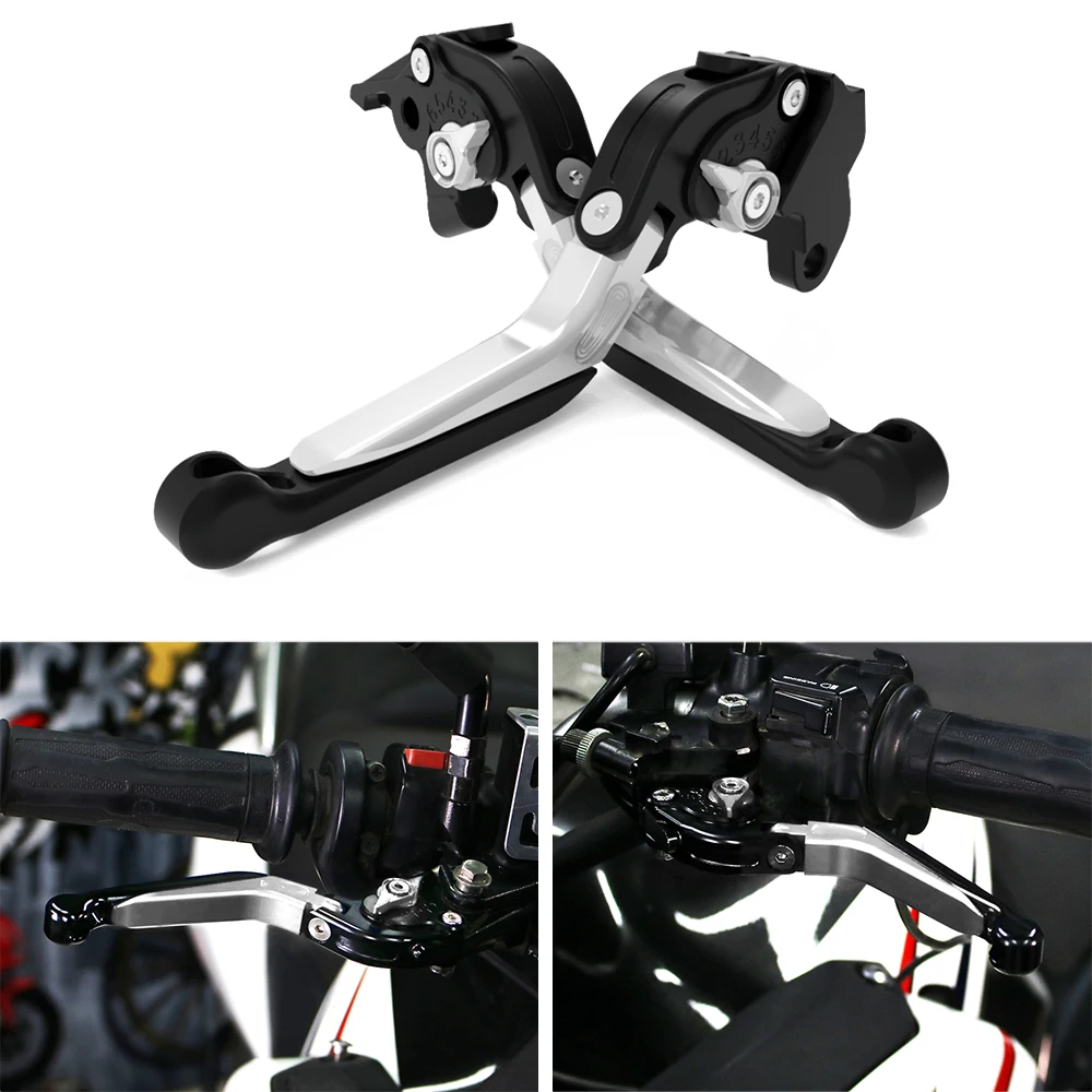 CNC Adjustable Folding Extendable Brake Clutch Levers For Ducati Panigale Superleggera V4 2020-2021 Panigale V4/S/R 2018-2023