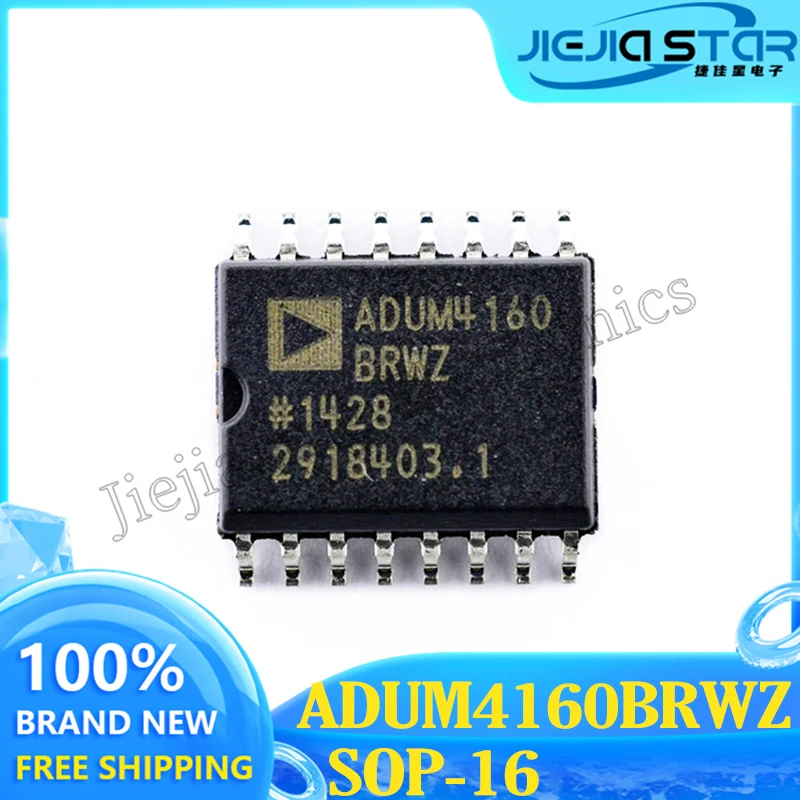 (1/10pieces) ADUM4160BRWZ ADUM4160 SOIC-16 Full Speed/Low Speed ​​USB Digital Isolator Chip Original Electronics Brand New