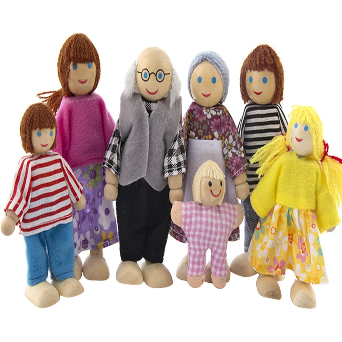 Juego de muebles en miniatura de madera, juego de rol para baño, diseño tradicional duradero, Mini casa hecha a mano, accesorio para dormitorio en miniatura