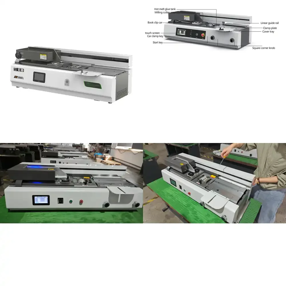 

（2026） FRONT B40F Electric Automatic Small Size A4 Desktop Glue Binding Machine With 4.3 Inch Screen