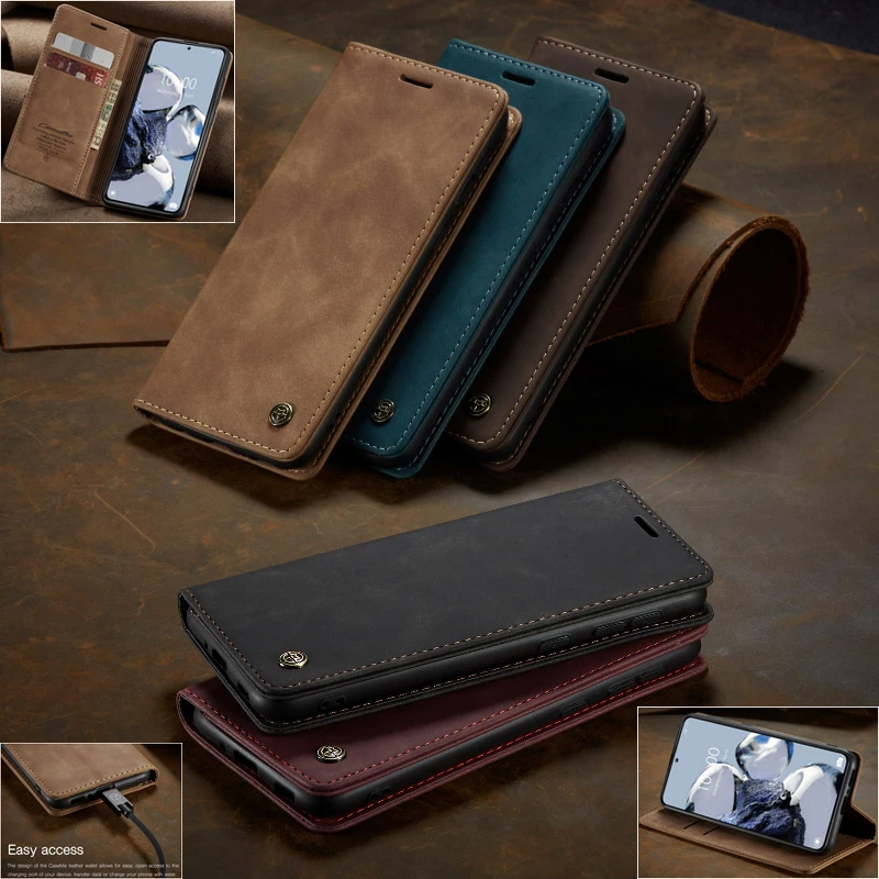 Magnetic Flip Wallet Case Cards Phone Cover For Xiaomi 13 Pro 12T 11X 10T 9T Poco F2 F3 M3 X3 X5 Slim Retro Leather Phone Case