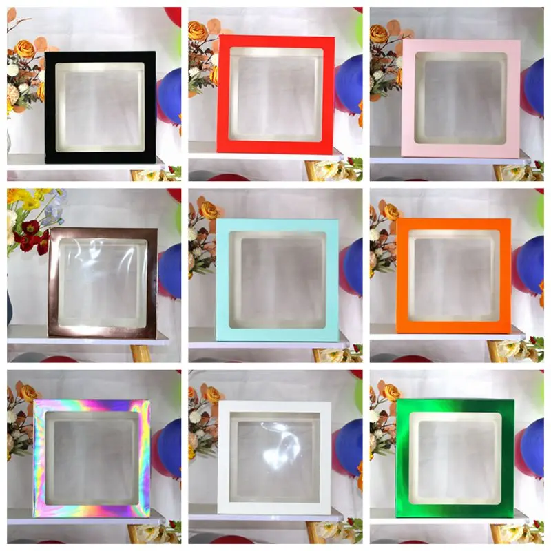 30x30x30CM Baby Shower Transparent Balloons Box Wedding 1st Birthday Party Balloon Box Decorations Birthday Party Decorations