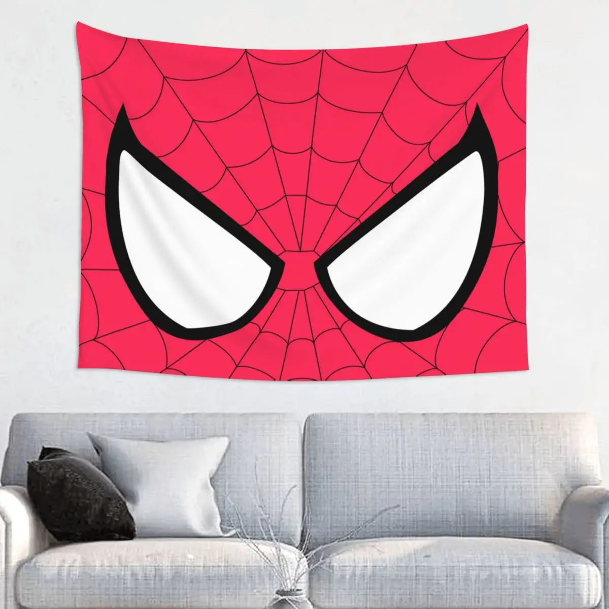 Customized Spider Web Eye Tapestry Hippie Room Decor Spider Man Tapestries Wall Hanging for Living Room Home Decoration