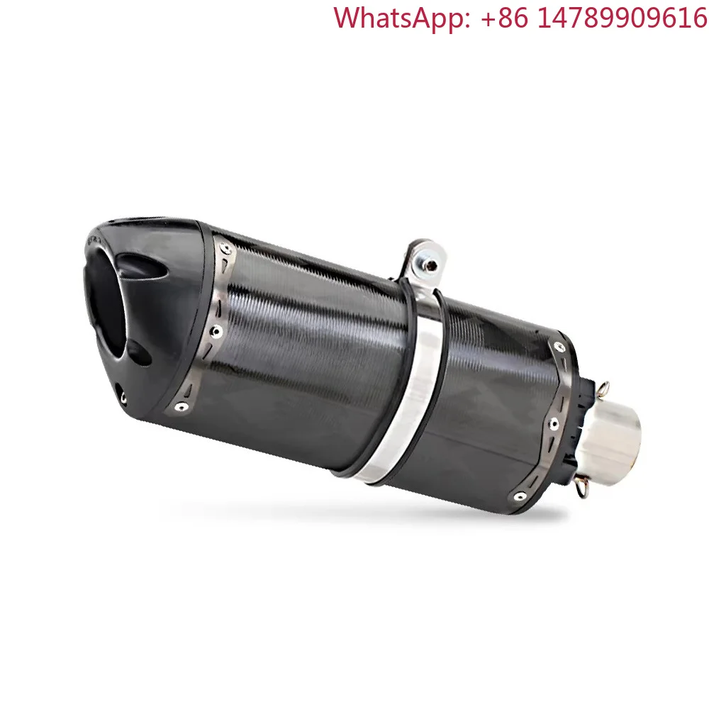 36Carbon Fiber Motorcycle Exhaust Muffler, Universal 51mm Inlet Slip-On With DB Killer, Racing Style Pipe For Off-Road VehicleM