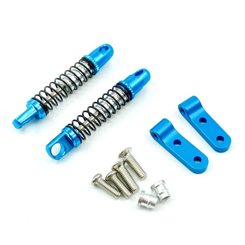 Metal Front Rear Shock Absorber Damper with Mount Fixed Seat Upgrades Parts for WPL D12 RC Car Spare Accessories