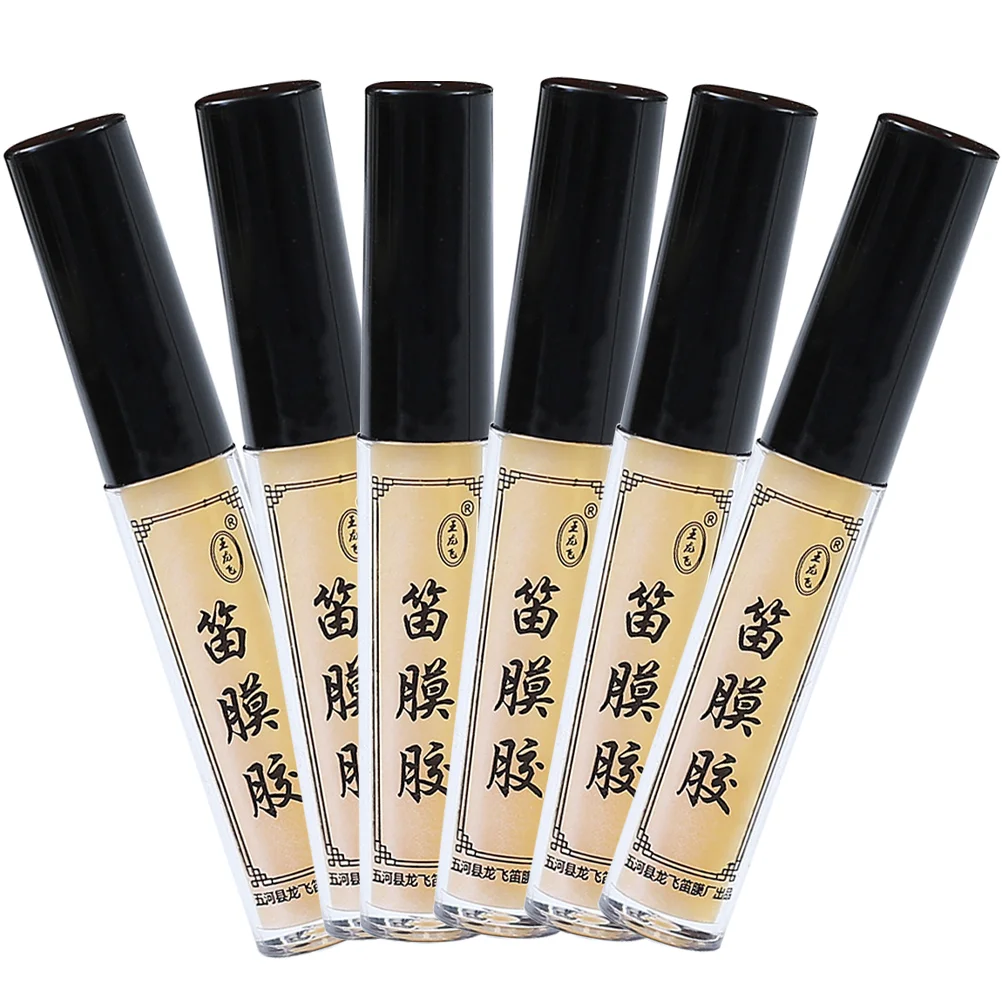 6 Bottles Advanced Flute Instrument Dimo Glue Traditional Parts Bamboo Chinese Membrane Natural Donkey-hide Gelatin