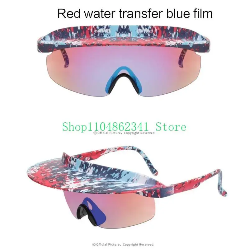 5ASD الأشعة فوق البنفسجية نظارة شمسية رياضية للرياضات للبالغين درع العدسة