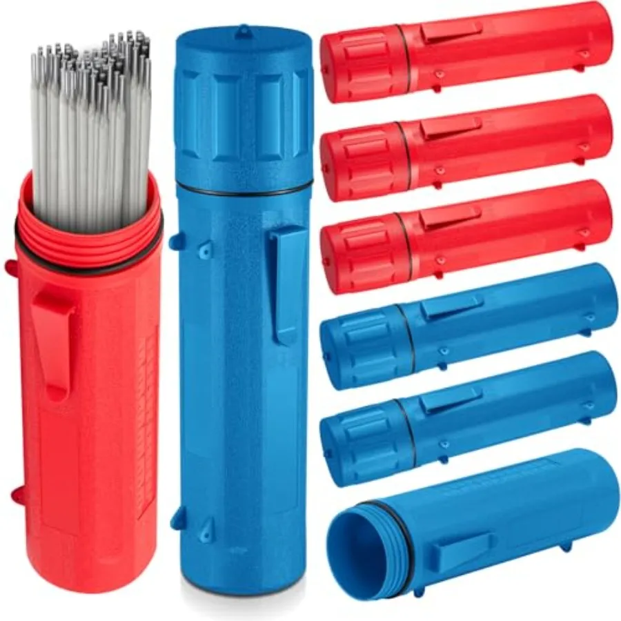 

Zonon 8 Pcs Welding Rod Holder Stick Welding Electrode Rod Storage Tube 14 Inch Rod Storage Container Airproof Welding Rod Hold