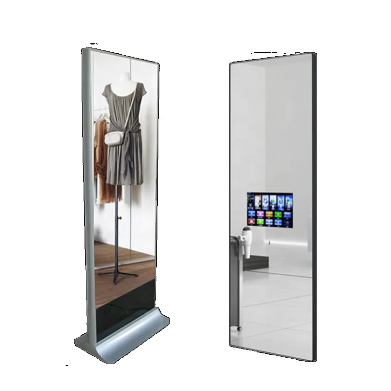Digital Android wireless high definition magic smart touch screen bathroom TV mirror with LCD