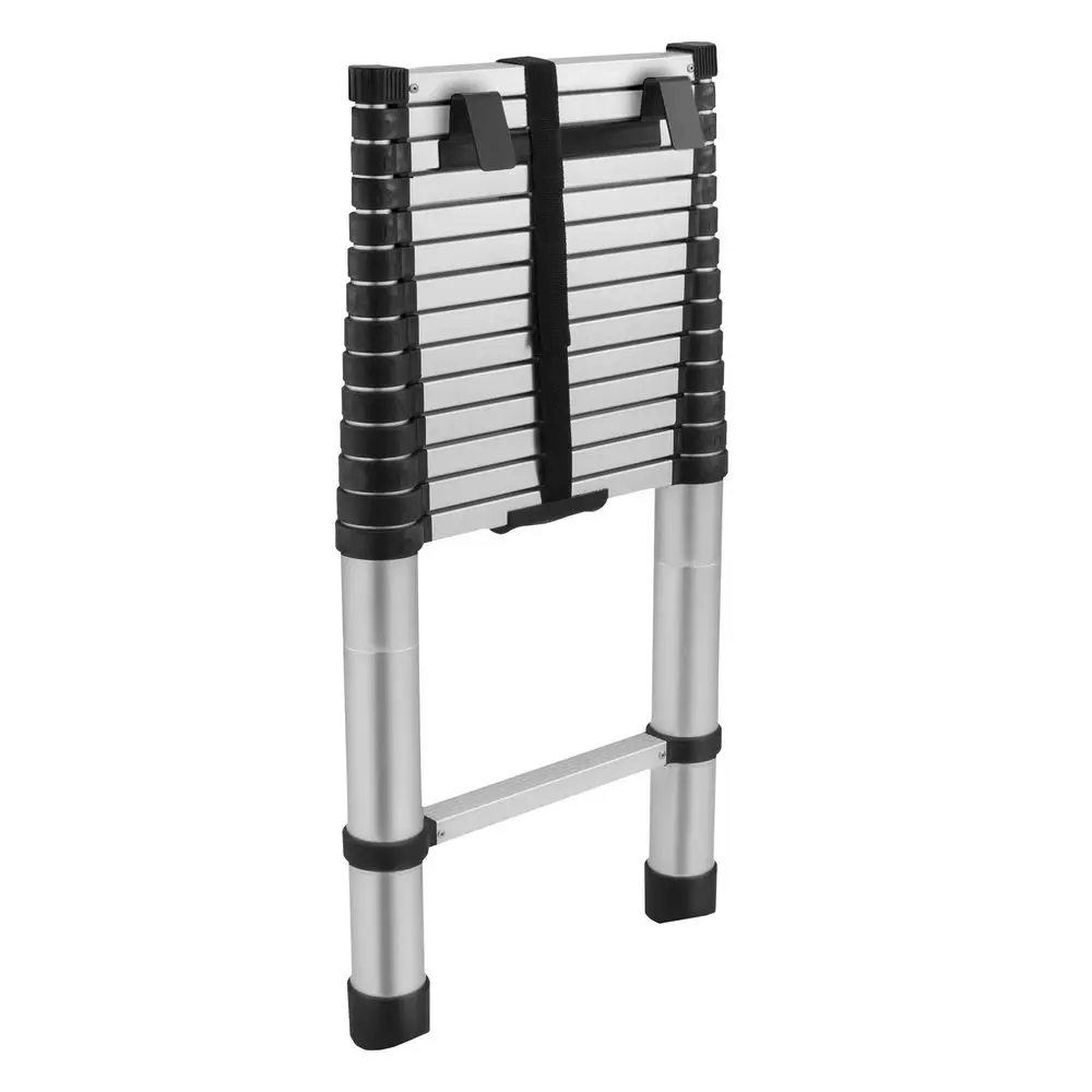 RV 14.5 Telescoping Ladder with Bracket Installed Compatible with Lippert Receiver 15 Steps Weighs 28 lbs 330 lb Load Capacity