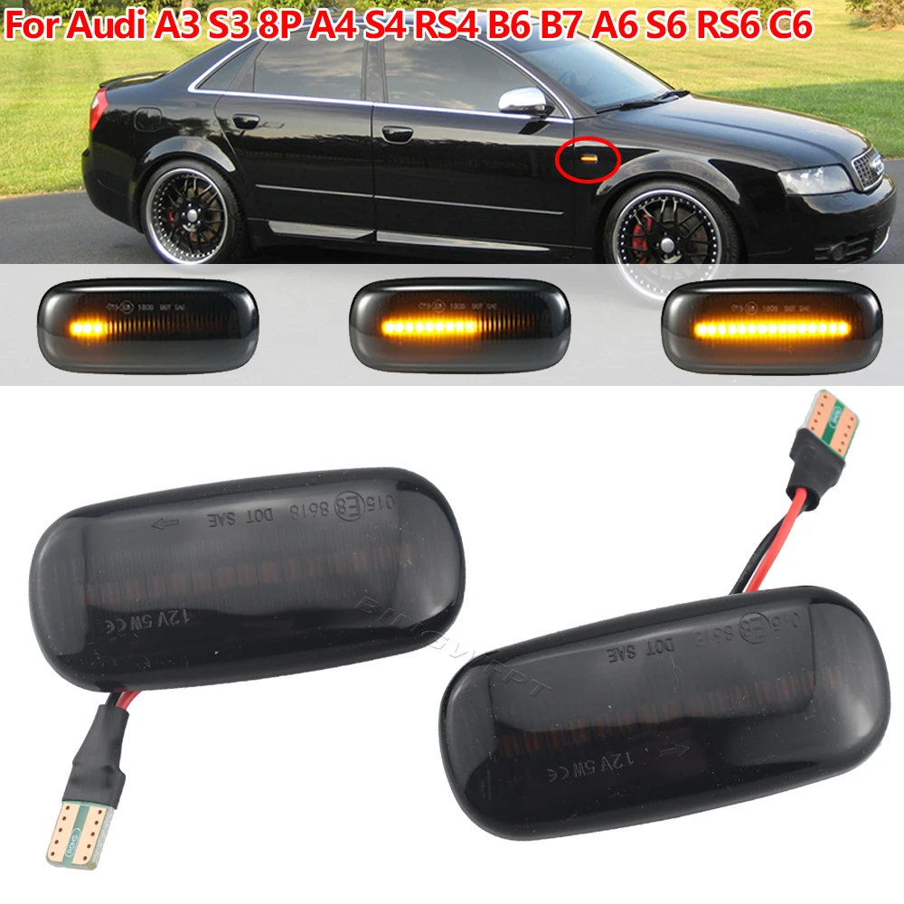 Superb LED Front Fender Side Marker Light For Audi A3 S3 8P A4 S4 RS4 B6 B7 B8 A6 S6 RS6 C5 C7 C6 05-08 Turn Signal Light