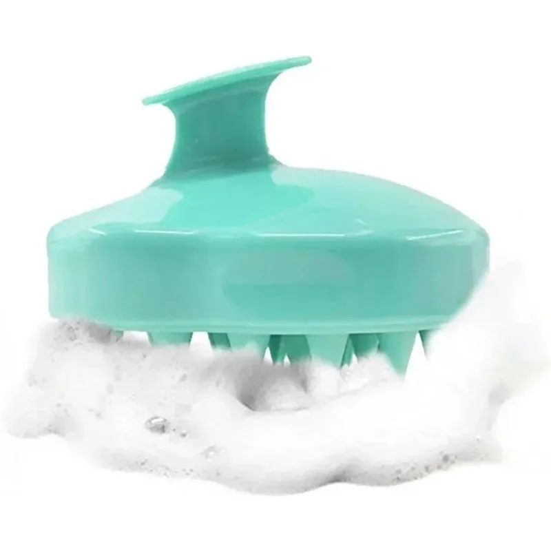 The Scalp Massage Comb Hair Root Itching Thoroughly Body Massage Bath Brush Head Silicone Shampoo Brush Scalp Clean