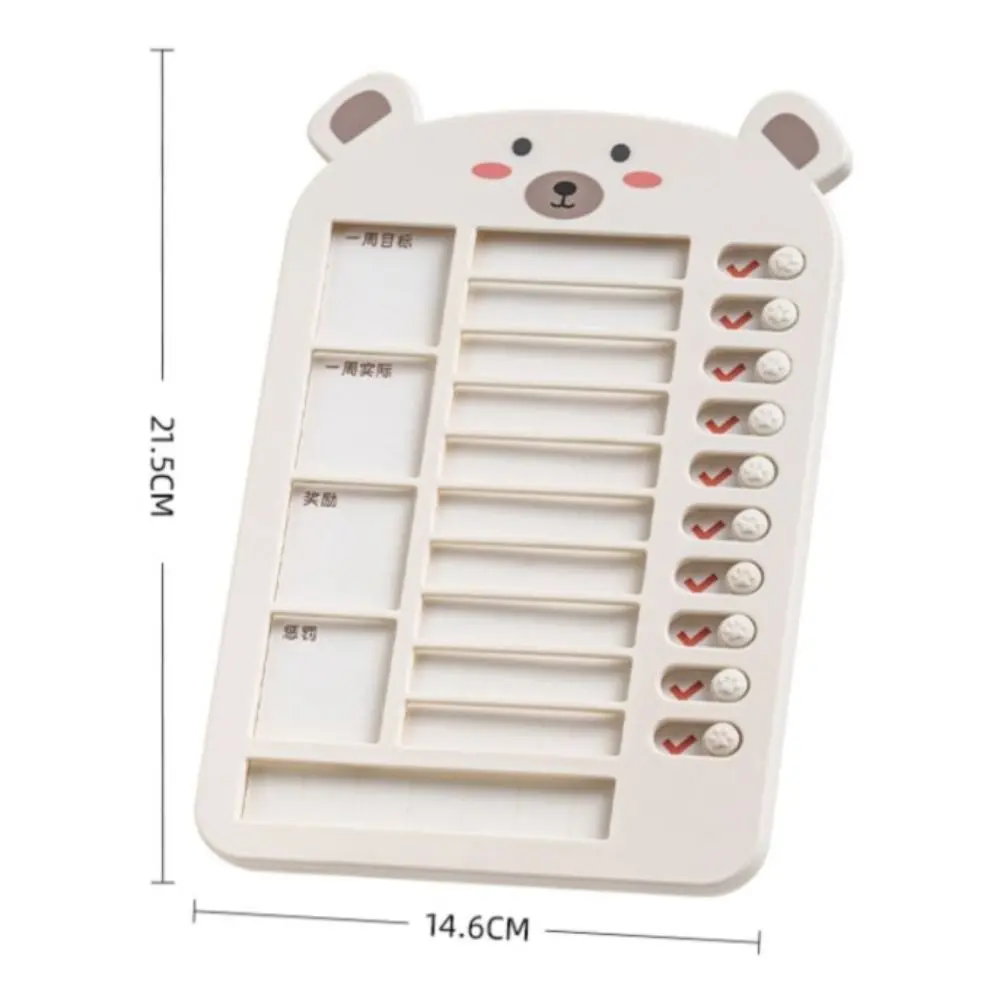 To Do List Planner Chart Checklist Portable Message Board Reusable Schedule Plate Home Supplies