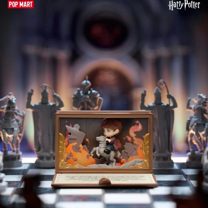 جديد حقيقي بوبمارت هاري بوتر هوجورتس شخصية سجلات سلسلة المشهد تمثال صندوق أعمى هدية عصرية هدايا عيد الميلاد