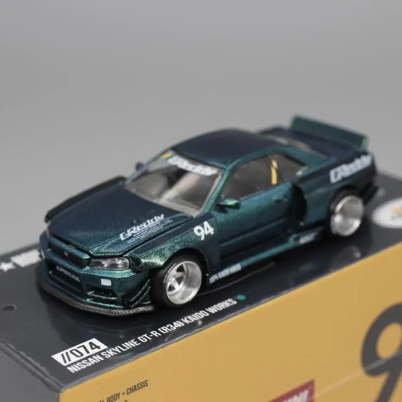 MINI GT 街道ハウス SKYLINE GT-R R34 ミニカー 1/64 Amazon | KAIDO HOUSE 1/64 MINI GT スカイライン GT-R R34 街道はうす