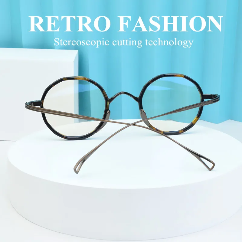 TAG Hezekiah Glasses Frame Men Retro Designer Titanium Eyeglasses KMN80871 Vintage Luxury Brand Fashion Eyewear Women spectacle