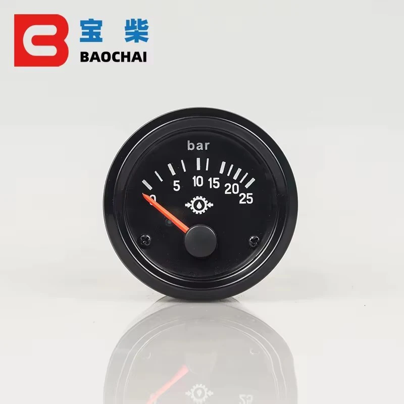 0-25bar-10bar-油圧計-ディーゼル発電機部品、自動車、掘削機、建設車両アクセサリー-12v-24v