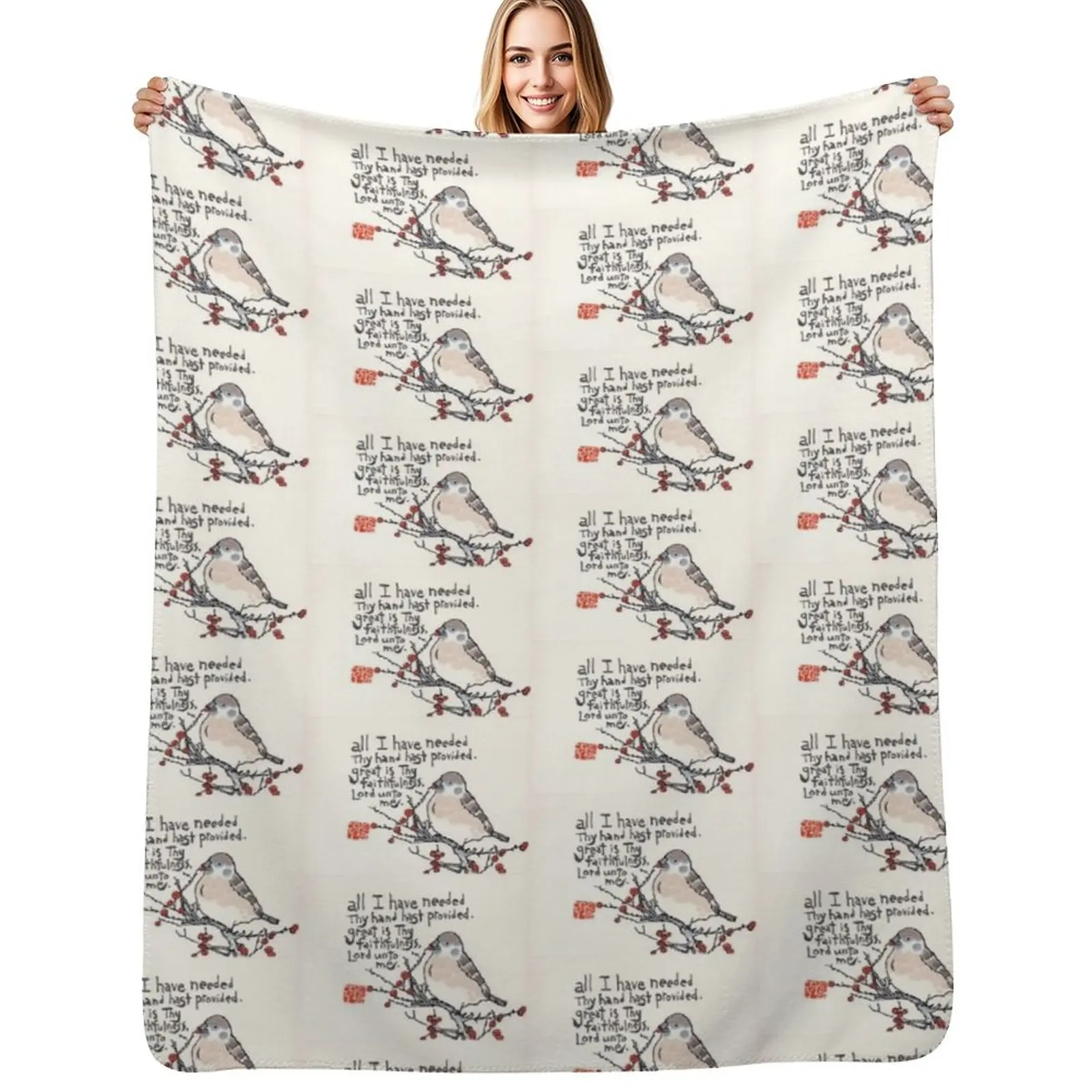 

Great is Thy Faithfulness Throw Blanket Men's Soft Warm Throw Blanket for Couch