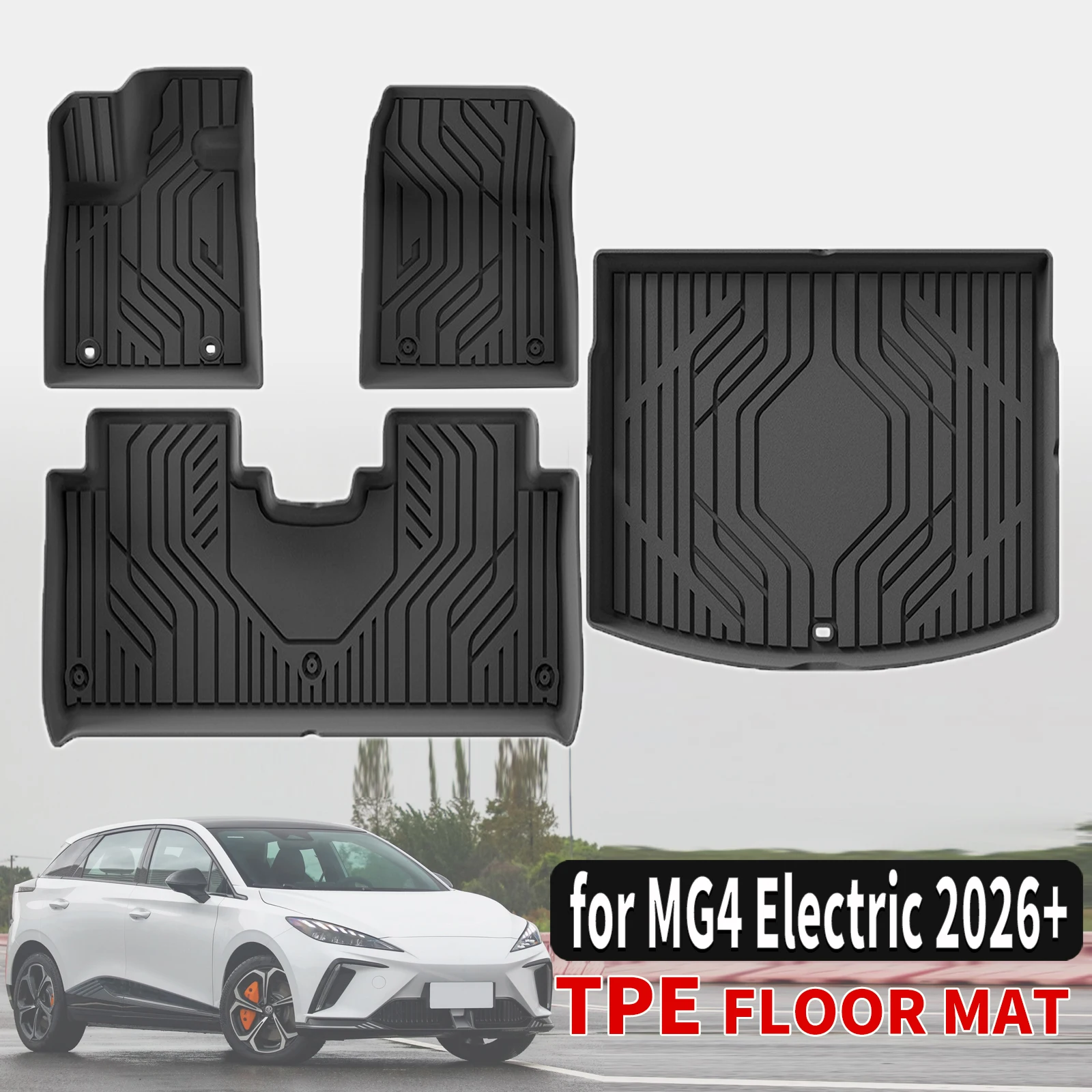 

Всепогодные коврики из TPE на заказ для MG4 MG 4 Urban 2025 2026 2027 (не подходят для электромобилей)