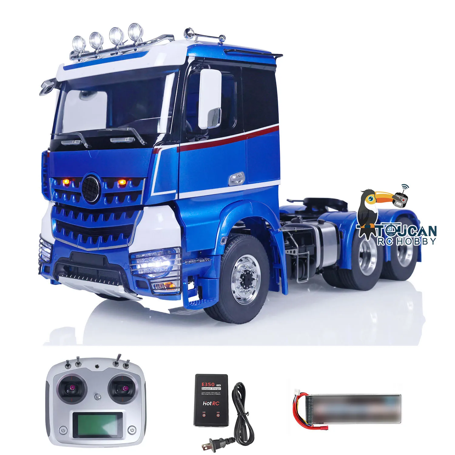 

LESU 1/14 6x6 RC Tractor Truck I6S RTR Toucan RC Hobby DIY Painted Finished Remote Control Car Model Sounds Lights Vehicle Toys