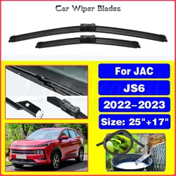 Car Front Wiper Blades For JAC JS6 1.5 TGDI SUV 2022 2023 Car Accessories Windscreen Wiper Blade Brushes Cutter Goods 25