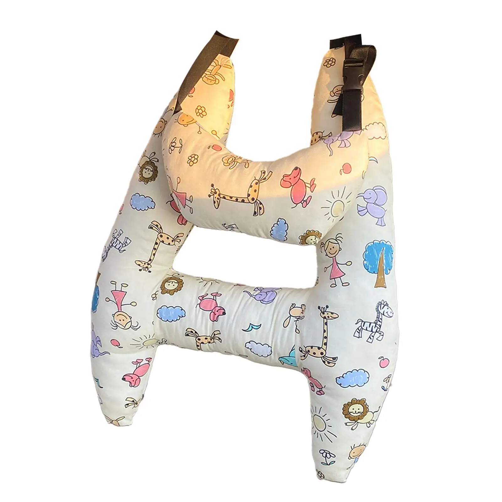 Car Backseat Travel Pillow Headrest Soft Auto Accessories for Long Distance Travel Long Journeys Road Trips Adults Children