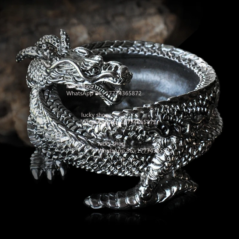 Yulong Full Metal Dragon Shape Retro Personality European Fashion Creative Decoration Ashtray Home Ornament Men's Gifts
