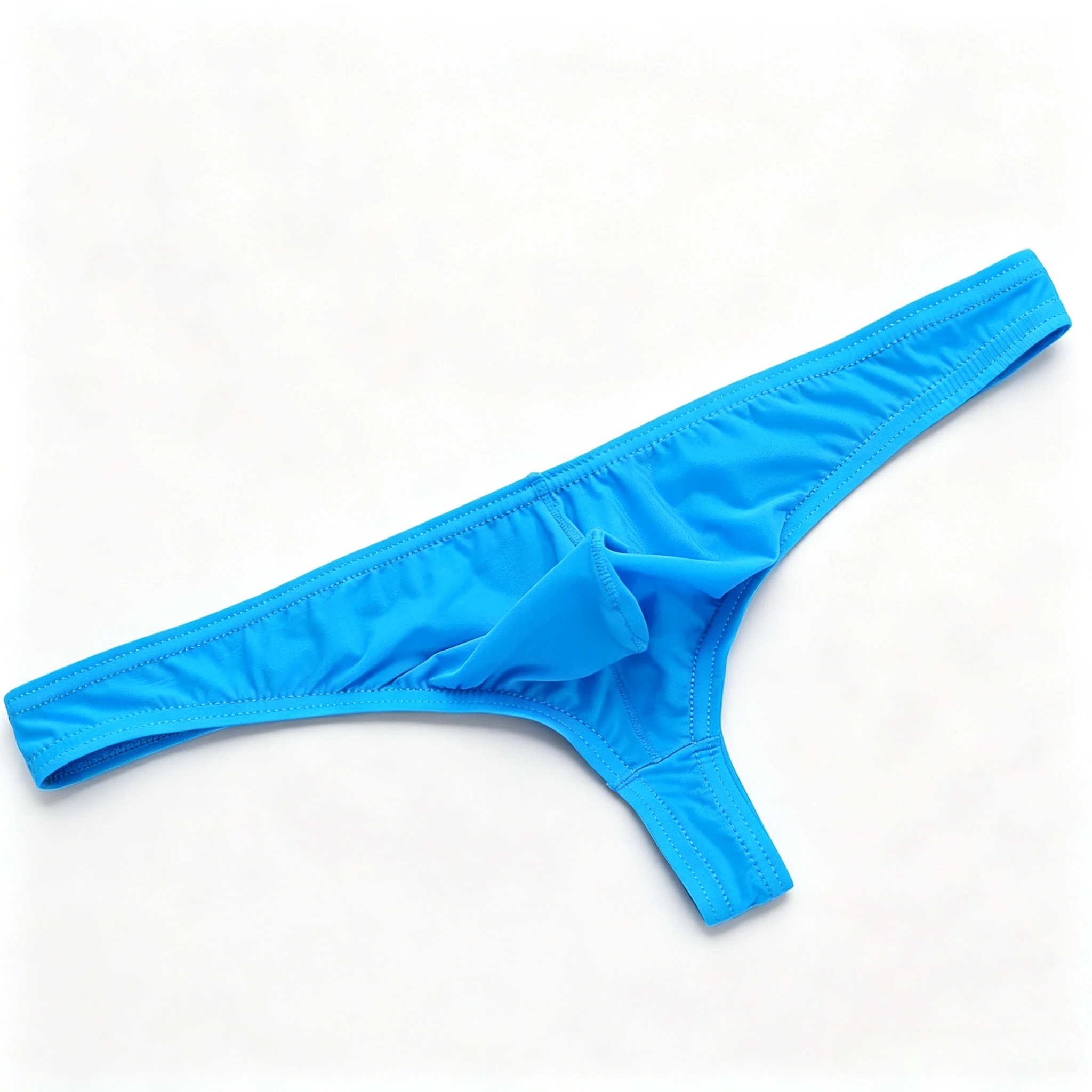 

Men's Erotic T Back Thong Gays Sexy Low-rise U Convex Pouch G-string Ice Silk Elastic Comfort Quick Dry Transparent Open Buttock