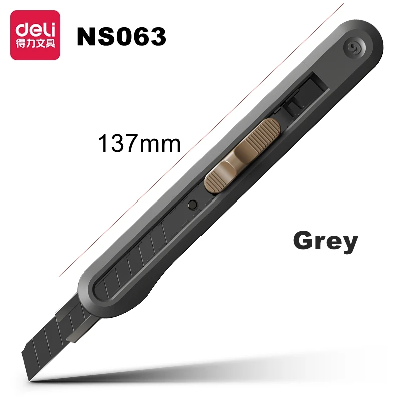 Deli Nusign NS062/171mm NS063/137mm kunstmes – veelzijdig en praktisch snijgereedschap in 4 kleuren, geschikt voor gebruik op kantoor, thuis en op school.