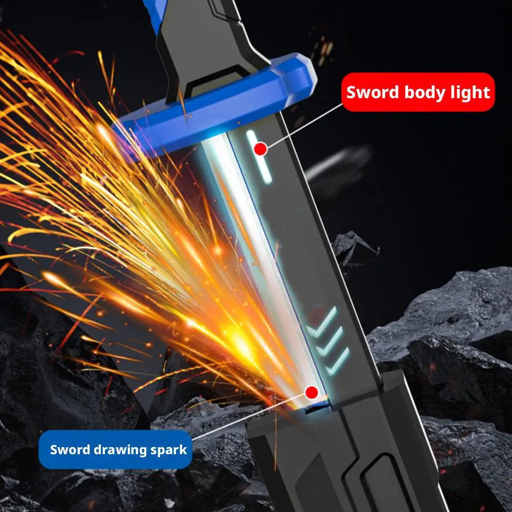 Outdoor Spielzeug Helle Schwert Multi-Farbe Flash LED Licht Glanz Cosplay Schwert Spielzeug Spiel Party Familie Interaktives Spielzeug Für kinder Erwachsene