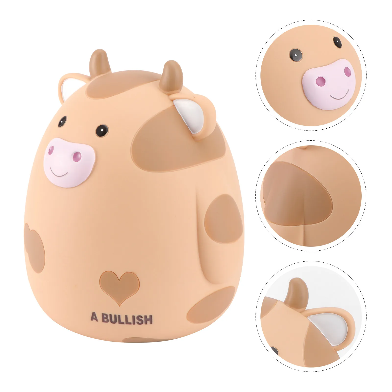 1Pcs Calf Piggy Bank Kids Piggy Bank Coin Saving Box High Quality Crafted Cattle Ornament Birthday Gift Money Saving Pot Study