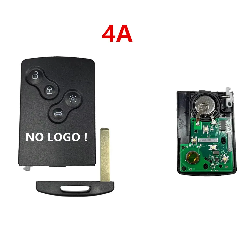 

БЕЗ ЛОГОТИПА! 4-кнопочный автомобильный дистанционный ключ 433 МГц 4A pcf7945/pcf7953 Пассивная интеллектуальная система без ключа для 2009-2015 Clio IV 2013-2017 Captur