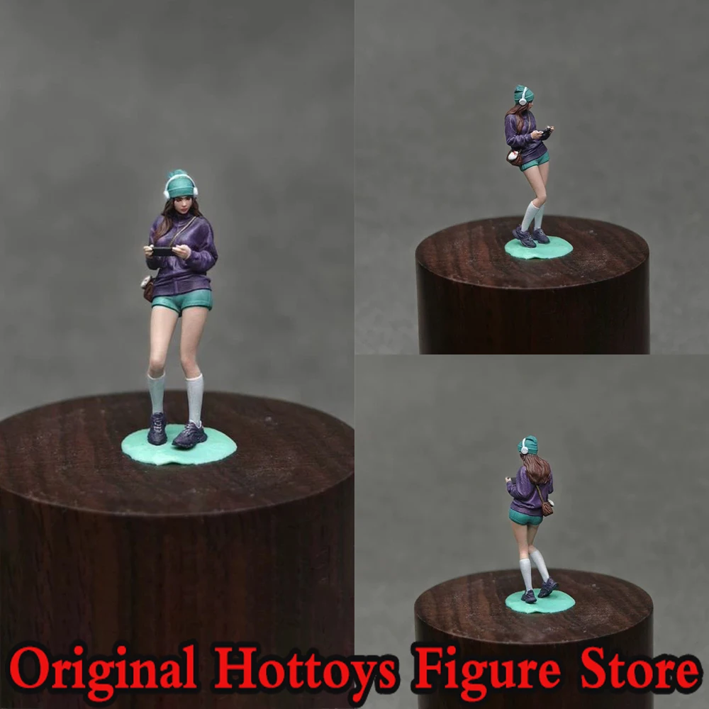

1/64 Scale Female Soldier Fashion Hip-hop Style Beauty Mini Painting Sculpture Character Full Set About 2.7cm Action Figure Doll