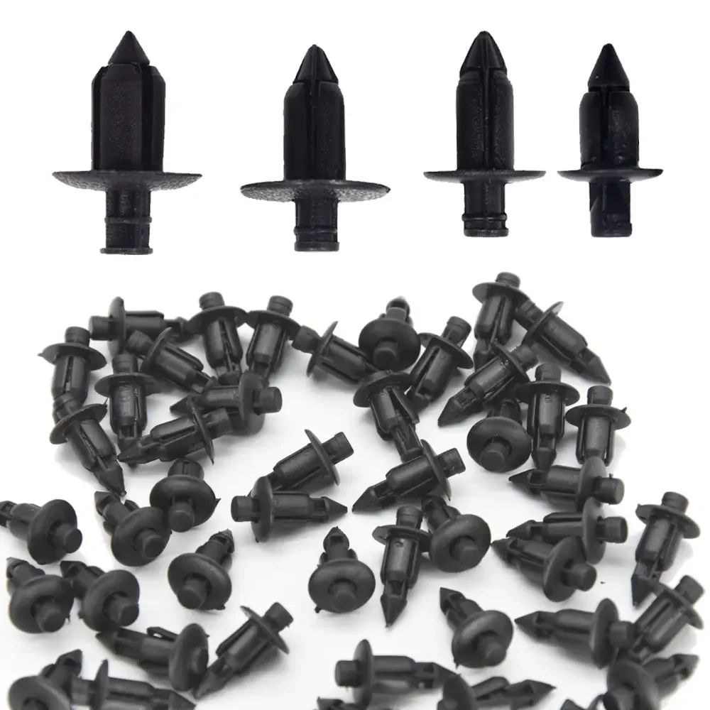 

20x Car Plastic Fairing Rivet Setting Panel Fastener Clips 6mm 7mm 8mm 4 Size Mix Push Pin Auto Fastener Car Interior Clips