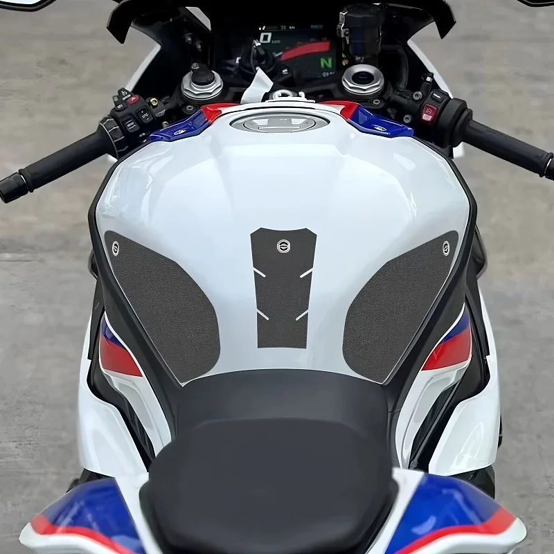 Motorcycle Anti Slip Sticker Tank Traction Pad Side Knee Grip Protector For BMW S1000R 2021-2024 S1000RR 2018-2023