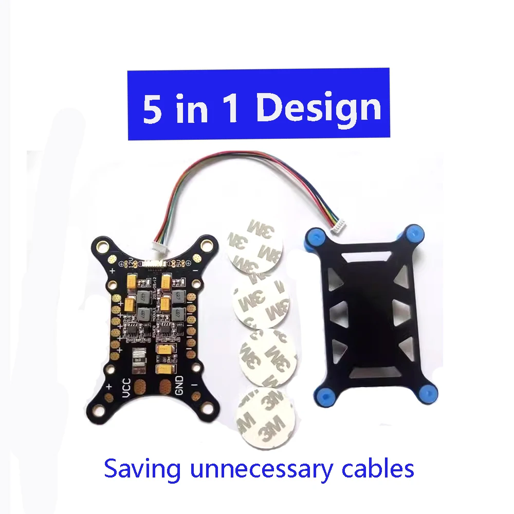 5 in 1 Damping Plate +ESC Power Distribution Board +5V&12V BEC +Current/Voltage Sensor +Power Module for Pixhawk APM 2.5 2.6 2.8