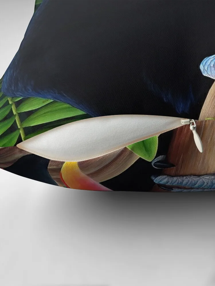 Toucan Toco - Tropical bird Throw Pillow luxury decor Cushions Cover pillow