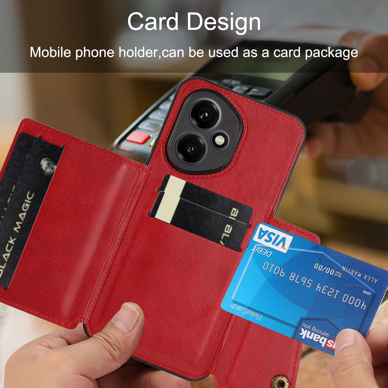 Magnetische Kaarthouder Lederen Telefoon Portemonnee Case Stand Voor Honor 400 200 Pro 5G 90 Anti Fall Shock bescherming Flip Soft Cover