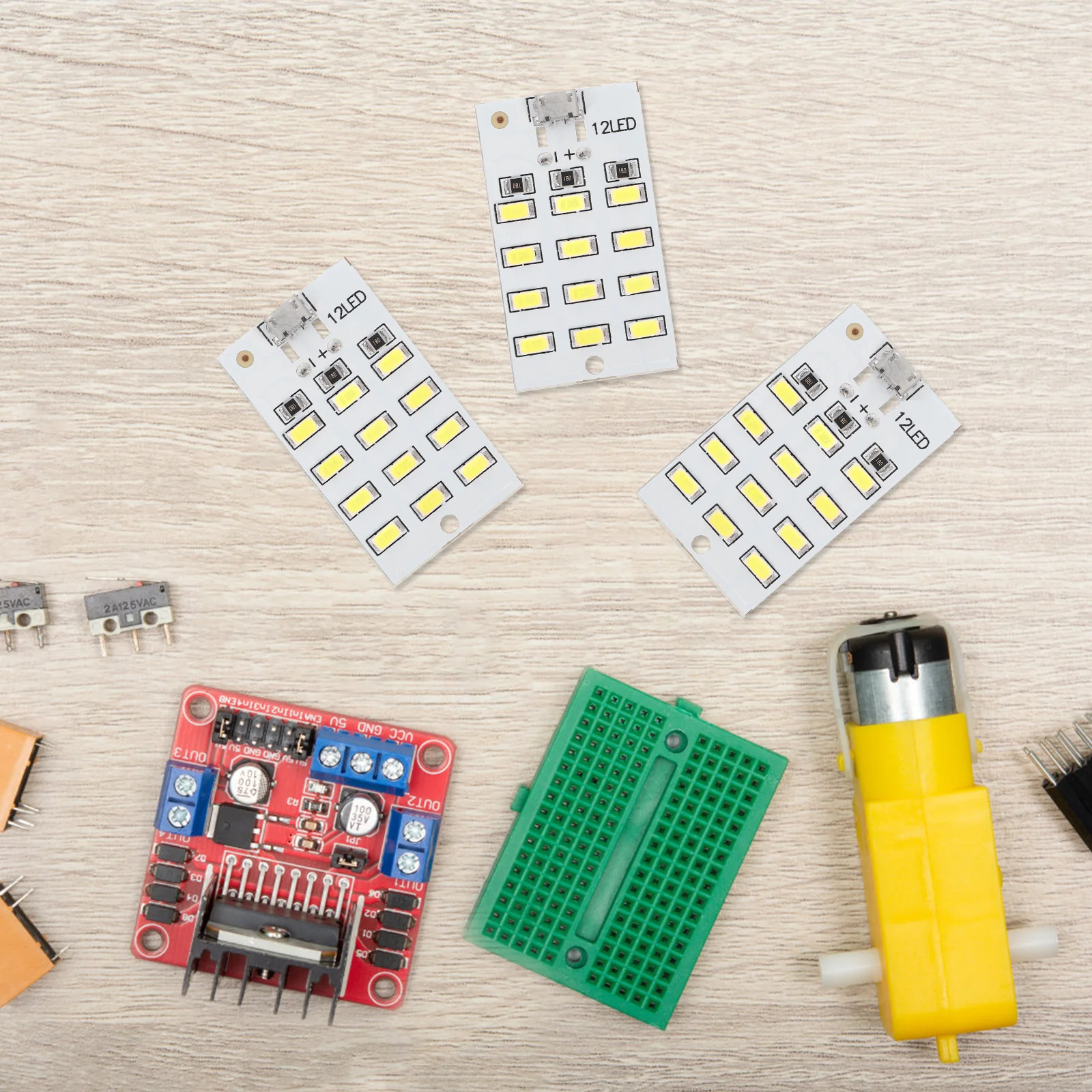 6pcs Led 라이트 패널 12 Leds Usb 휴대용 램프 자동차 인테리어 조명 캠핑 야외 트레일러 Rv 트럭 액세서리