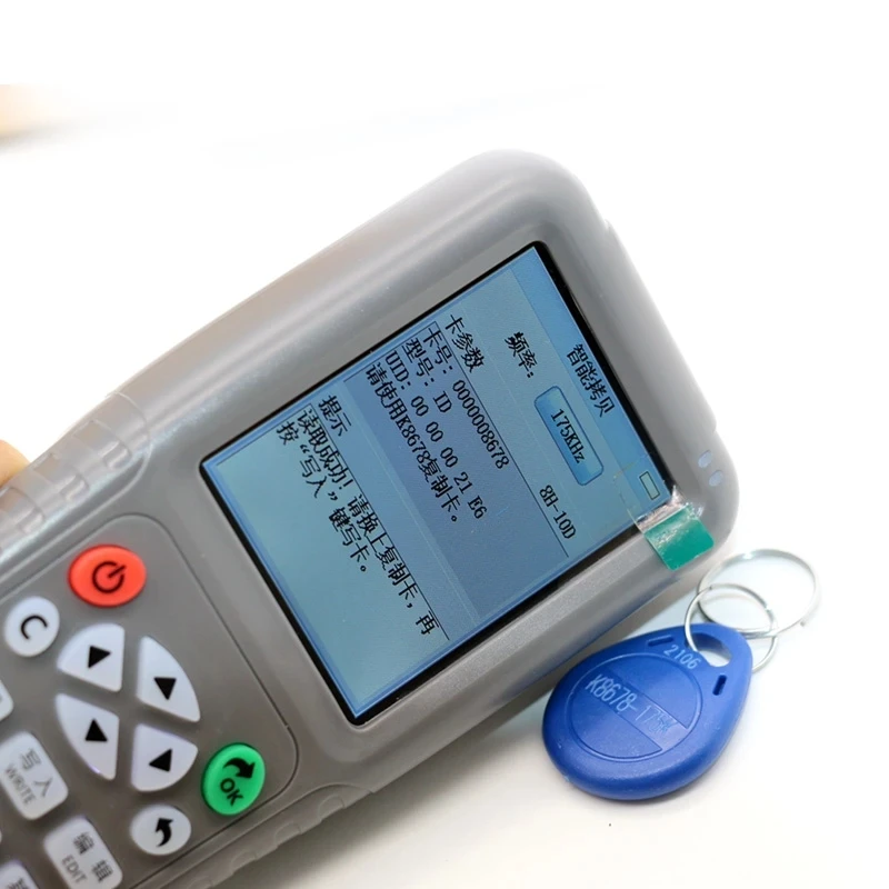 ID Writable Copy RFID Card Blue Keyfob Token Tag K8678 125Khz For Access Control Duplicator 250khz 375khz 500khz 5Pcs