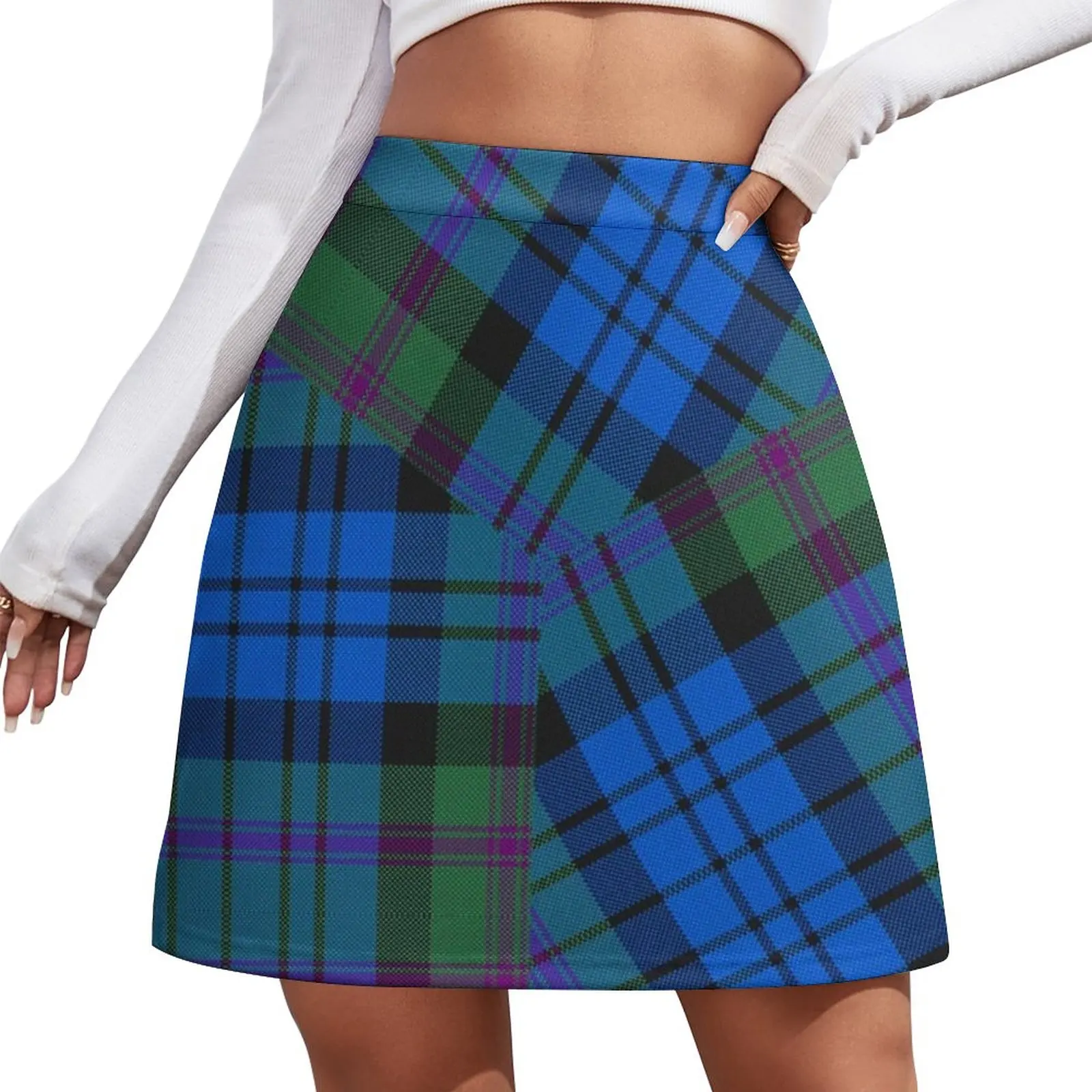 

Baird Tartan Mini Skirt extreme mini dress Female clothing luxury women skirts