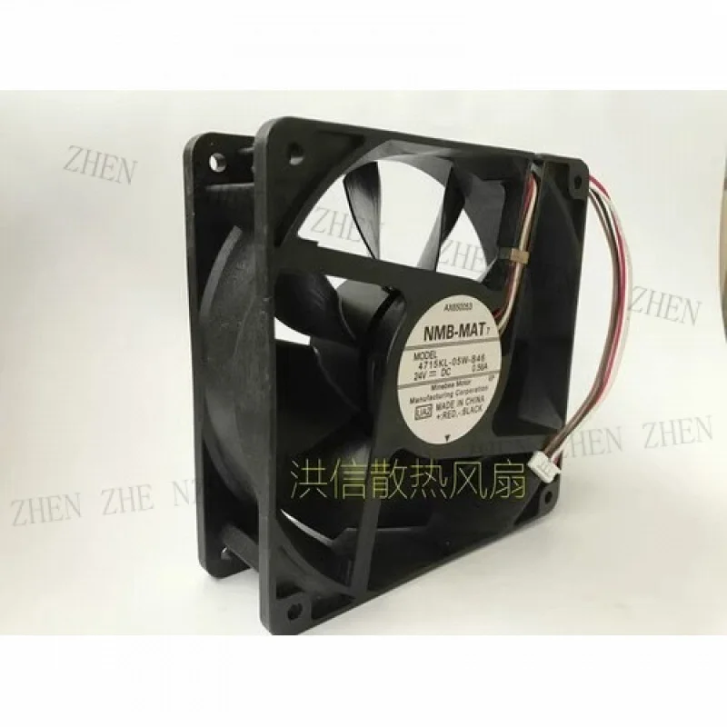 Y ل NMB-MAT 12038 4715KL-05W-B46 DC24V 0.56A 12 سنتيمتر 4-سلك مروحة التبريد العاكس