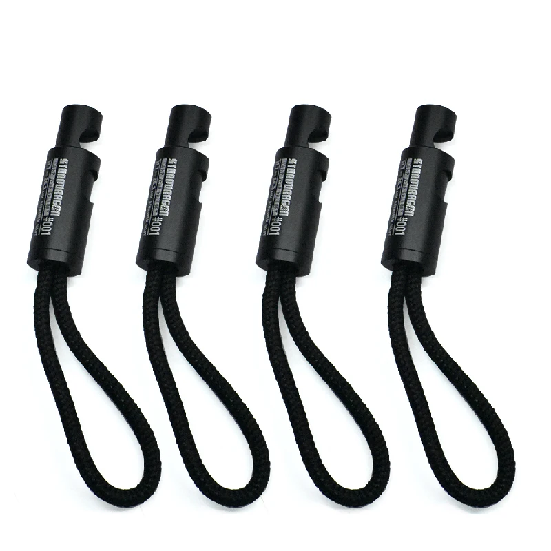 4 Sets of Outdoor Camping Tent Wind Rope Clips, Press-Type Fixed Rope Wind Rope Straps, Can Hang Lamps, Camping Tent Accessories